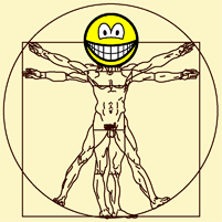 Da Vinci smile Vitruvian Man 