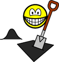 Digging smile  