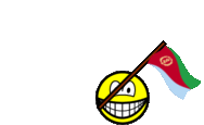 Eritrea flag waving smile animated