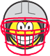 Football player smile  