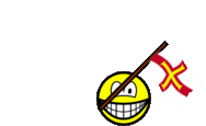 Guernsey flag waving smile animated