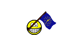 Indiana flag waving smile U.S. state animated