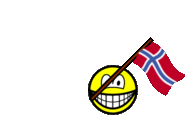 Jan Mayen flag waving smile animated