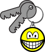 Key ring chain smile  