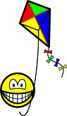 Kite flying smile  