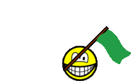 Libya flag waving smile animated