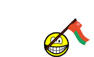 Oman flag waving smile animated