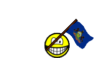 Pennsylvania flag waving smile U.S. state animated