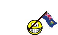 Saint Helena flag waving smile animated