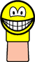 Sock puppet smile  