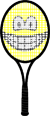Tennis racket smile  
