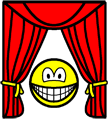 Theater smile stage curtains open 