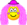 Curly pink hair clown emoticon