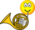 French horn emoticon