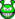Green alien smile