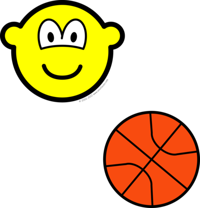 Basketball playing buddy icon