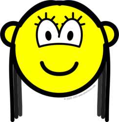 Black haired buddy icon