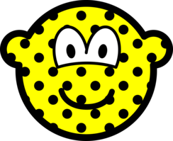 Polka dotted buddy icon