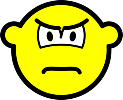 Scowling buddy icon