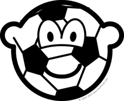 Soccer ball buddy icon