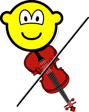 Violin playing buddy icon