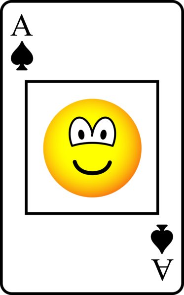Ace of spades emoticon