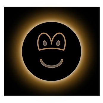 Solar eclipse emoticon