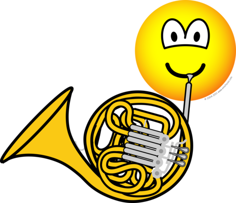 French horn emoticon