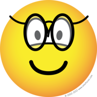 Emoticon with glasses