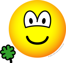 Good luck clover emoticon