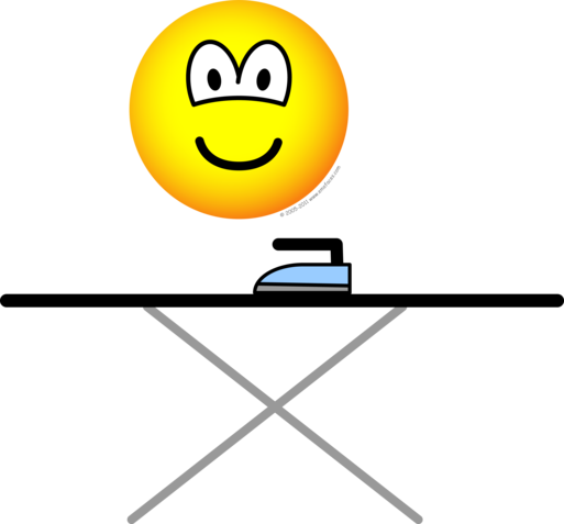 Ironing emoticon