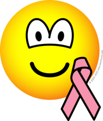 Breast cancer awareness emoticon