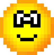 Pixel emoticon