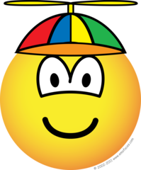 Propeller cap emoticon