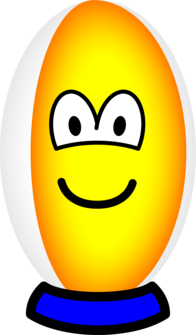 Rugby ball emoticon