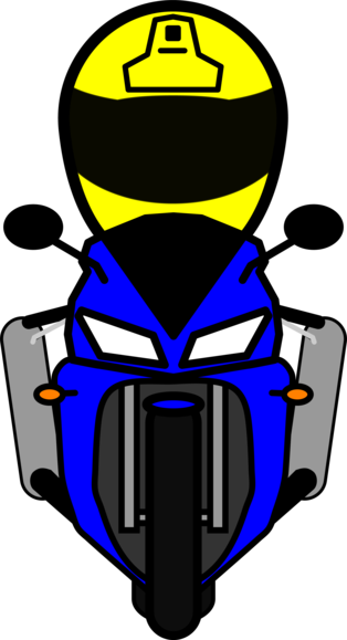 Safe motorcycle emoticon