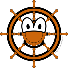 Ships wheel emoticon