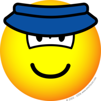 Sun visor emoticon