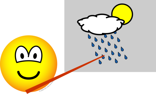 Weatherman emoticon