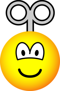 Wind up emoticon