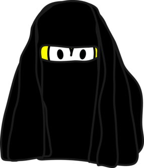 Burka smile