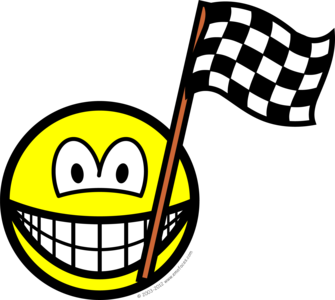 Checkered flag smile