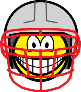 Football player smile