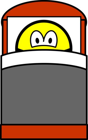 In bed smile
