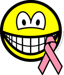 Breast cancer awareness smile