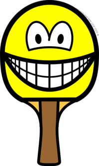 Table tennis bat smile