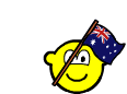 Australia buddy icon waving flag animated 
