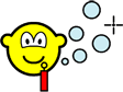 Bubble blowing buddy icon  