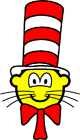 Cat in the hat buddy icon  