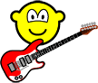 Electric guitar buddy icon  